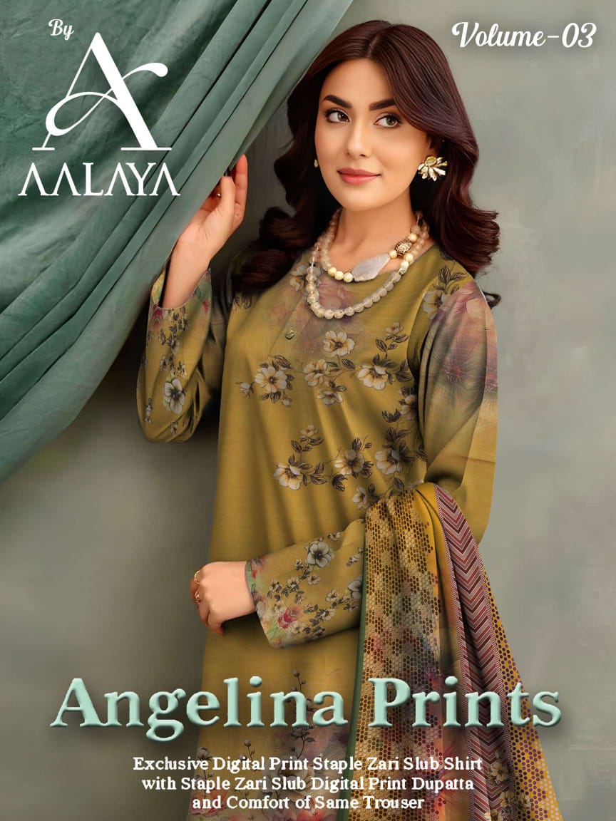 3 piece Staple Zari Slub with Dupatta