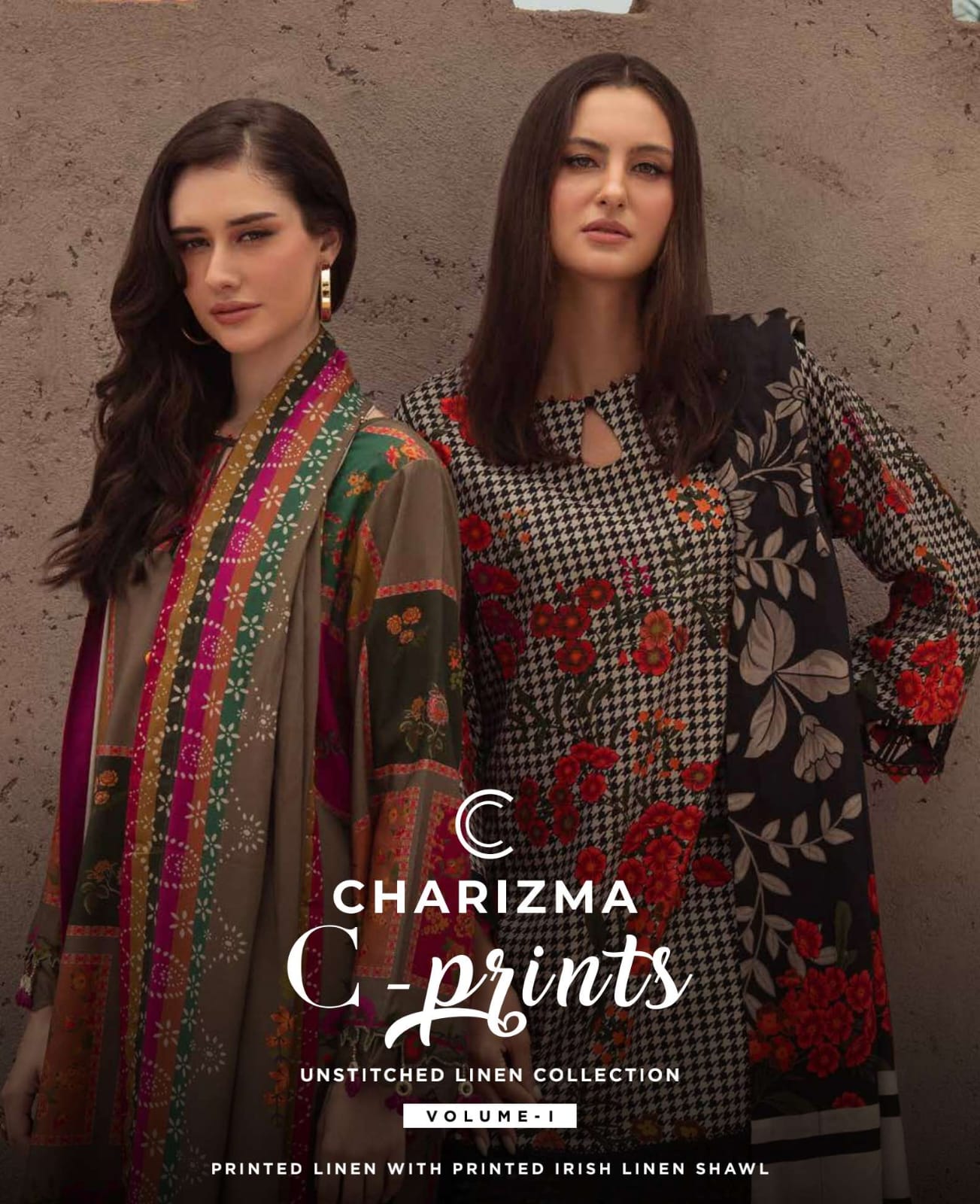 3 piece with Linen Shawl