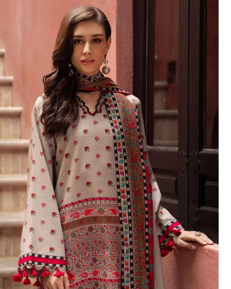 Charizma Unstitched Linen Collection - Light Grey