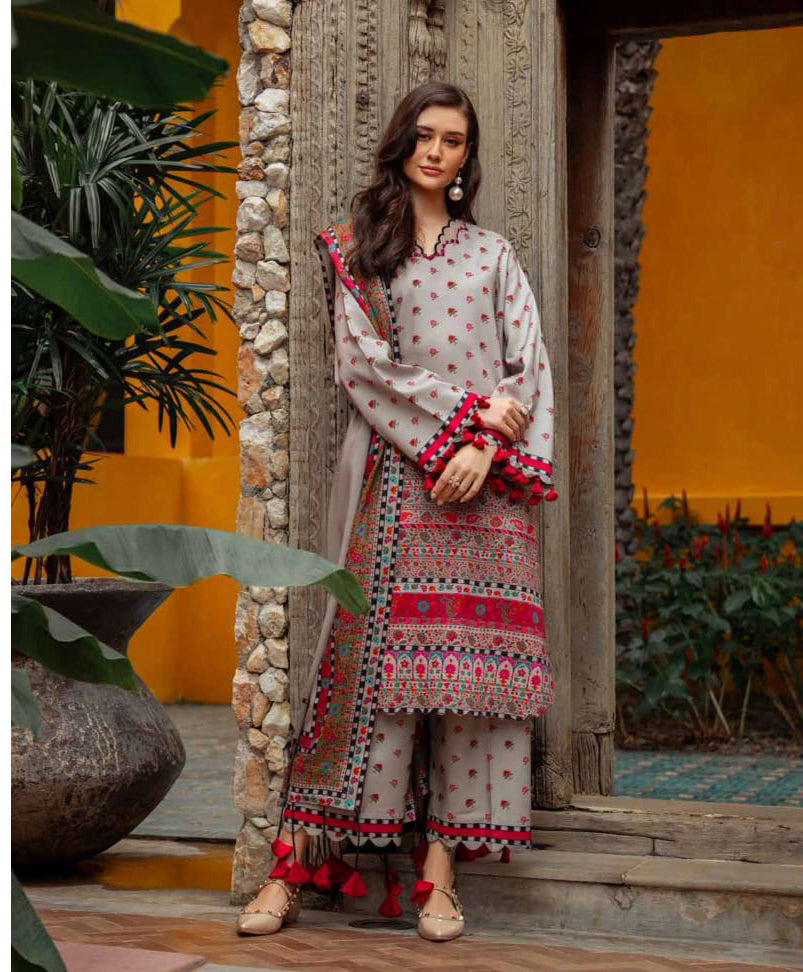 Charizma Unstitched Linen Collection - Light Grey