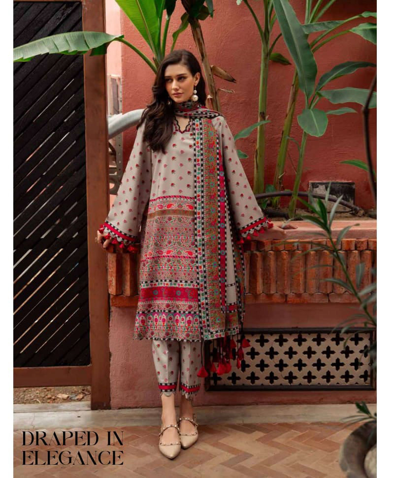 Charizma Unstitched Linen Collection - Light Grey