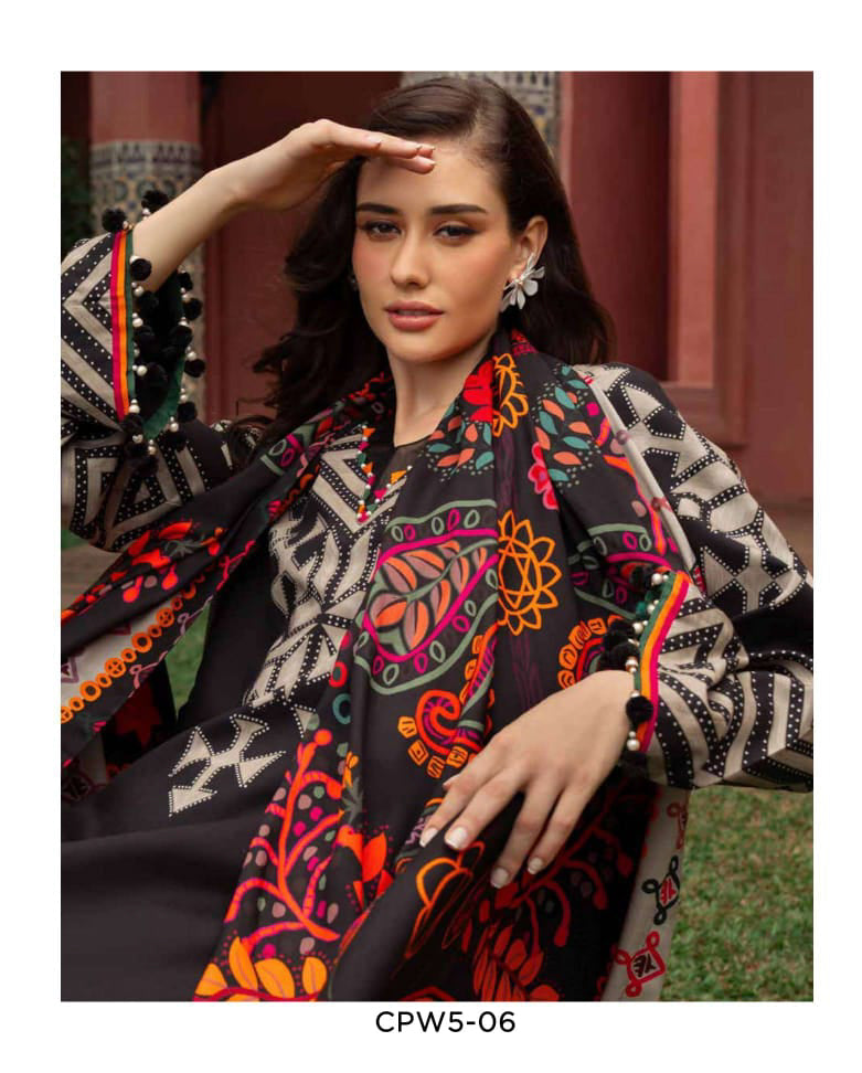 Charizma Unstitched Linen Collection - Black