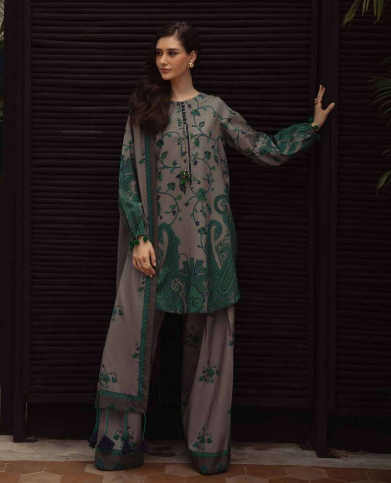 Charizma Unstitched Linen Collection - Grey