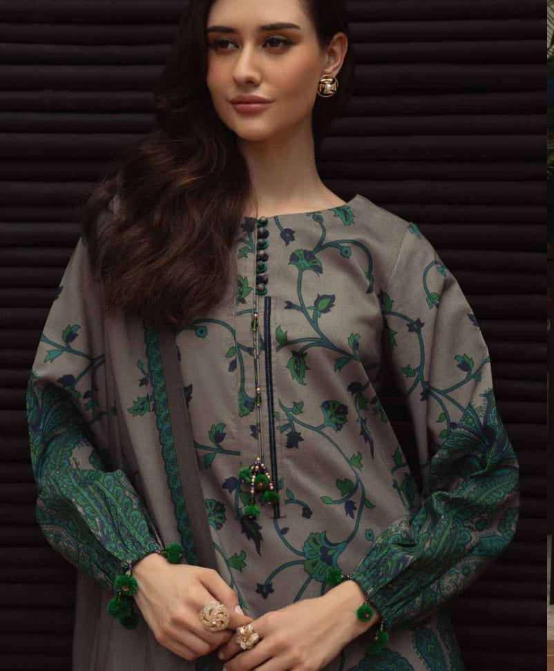 Charizma Unstitched Linen Collection - Grey