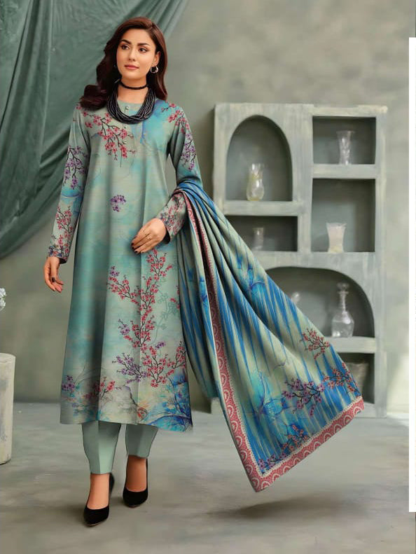 Angelica Digital Staple Zari Slub - Light Olive Green