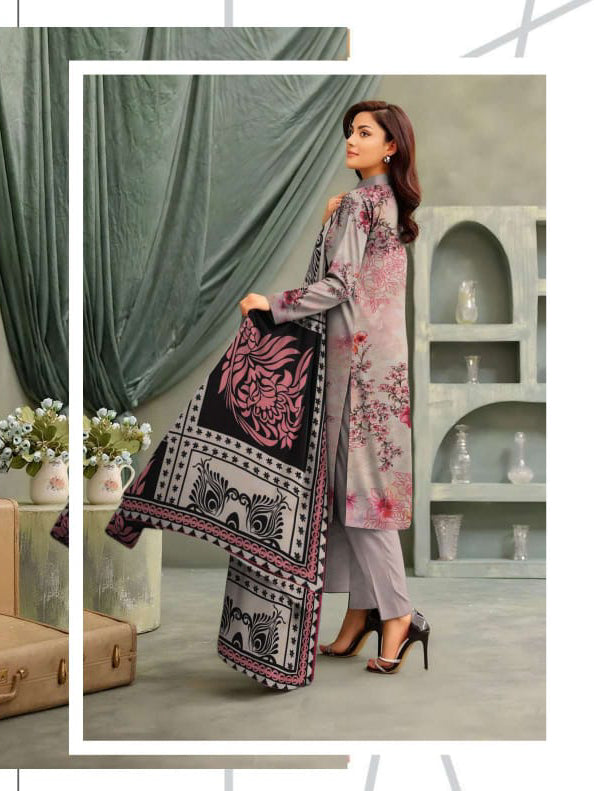 Angelica Digital Staple Zari Slub - Pink